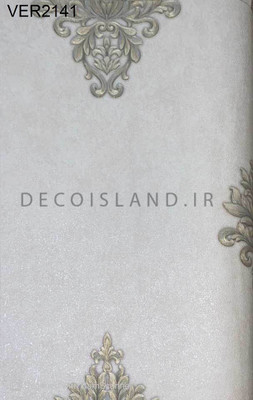 پوستر دیواری، کاغذ دیواری ورسک مدل داماسک گلدار - کد: ver2141