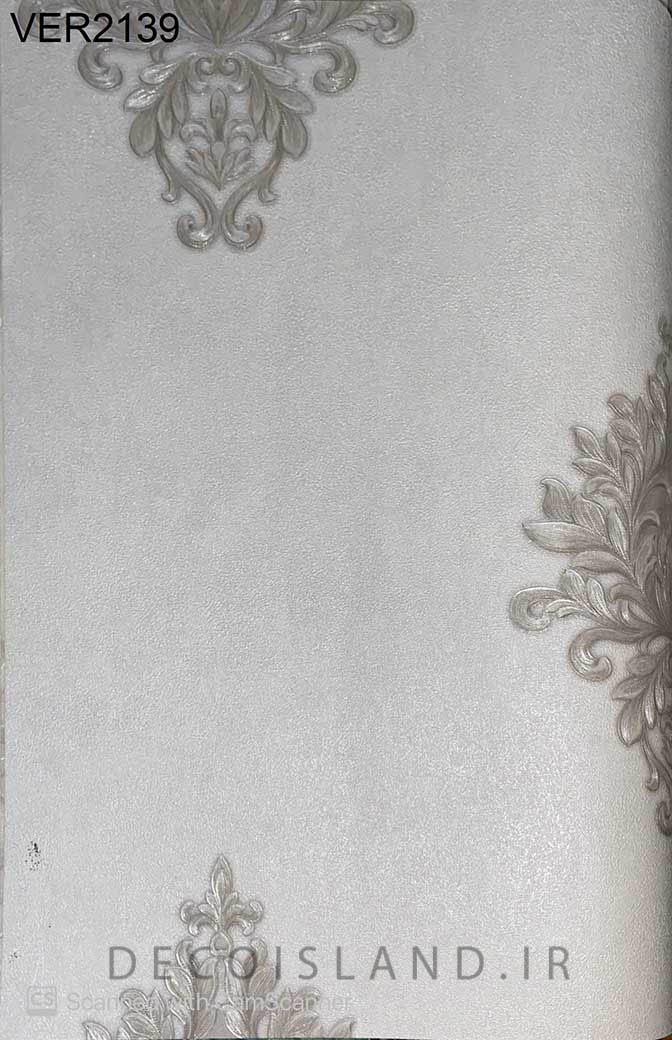 پوستر دیواری، کاغذ دیواری ورسک مدل داماسک گلدار - کد: ver2139