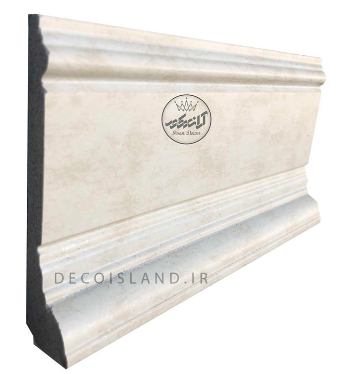 قرنیز پی وی سی 10 سانت دکوراتیو ایساتیس یزد - شاخه ی 3 متری - کد k10-s-4p