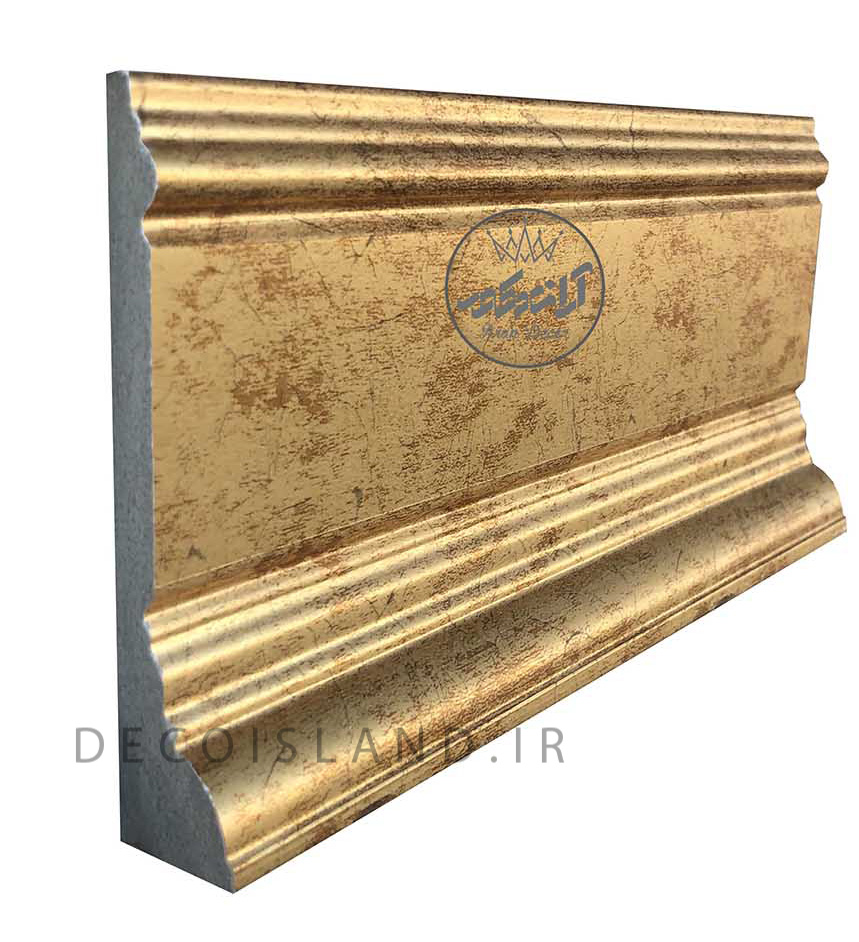 قرنیز پی وی سی 10 سانت دکوراتیو ایساتیس یزد - شاخه ی 3 متری - کد k10-s-18