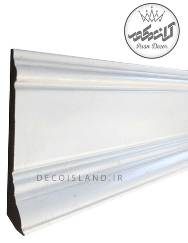 قرنیز پی وی سی 10 سانت دکوراتیو ایساتیس یزد - شاخه ی 3 متری - کد k10-s-228
