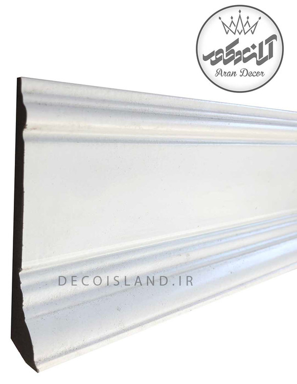 قرنیز پی وی سی 10 سانت دکوراتیو ایساتیس یزد - شاخه ی 3 متری - کد k10-s-228