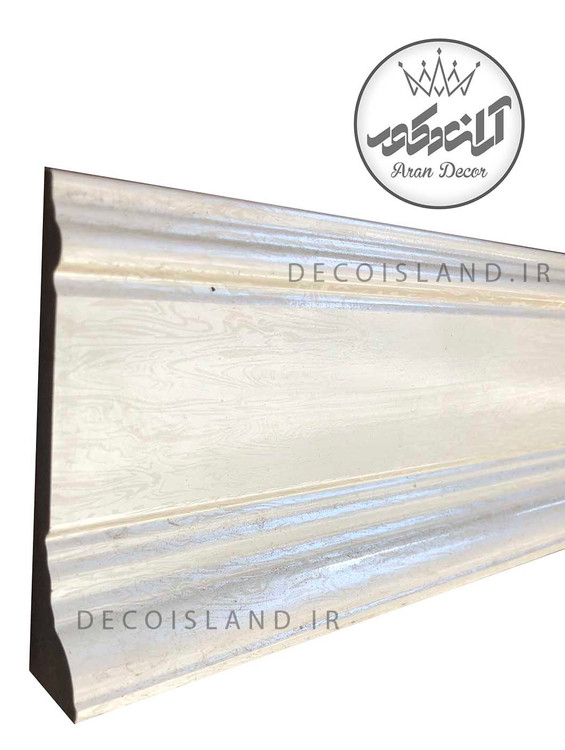 قرنیز پی وی سی 10 سانت دکوراتیو ایساتیس یزد - شاخه ی 3 متری - کد k10-s-329