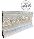 قرنیز پی وی سی 10 سانت دکوراتیو گلدار ایساتیس یزد - شاخه ی 3 متری - کد k10-e1-329t