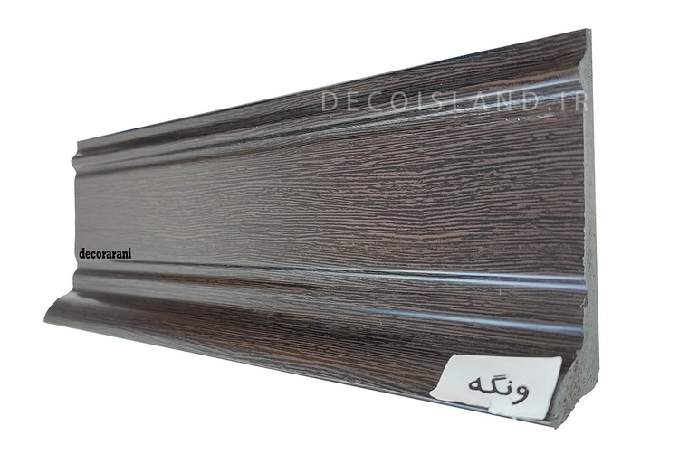 قرنیز پی وی سی 10 سانت دکوراتیو آران دکور - شاخه ی 3 متری - رنگ ونگه