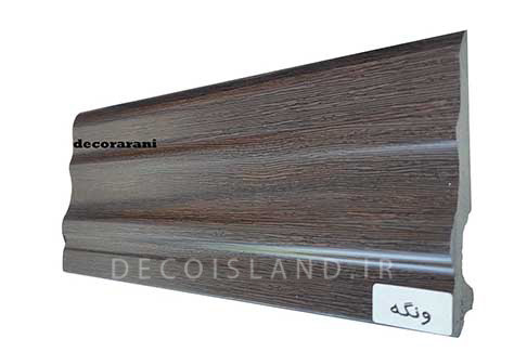 قرنیز پی وی سی 12 سانت دکوراتیو آران دکور - شاخه ی 3 متری - رنگ ونگه