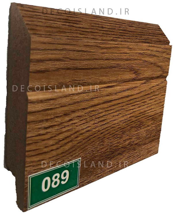 قرنیز ام دی اف 9 سانت مدرن - شاخه ی 3.6 متری - رنگ گردویی روشن