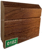 قرنیز ام دی اف 9 سانت مدرن - شاخه ی 3.6 متری - رنگ گردو جنگلی