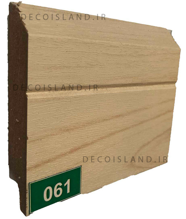 قرنیز ام دی اف 9 سانت مدرن - شاخه ی 3.6 متری - رنگ کرم افرا