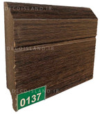 قرنیز ام دی اف 9 سانت مدرن - شاخه ی 3.6 متری - رنگ قهوه ای تیره