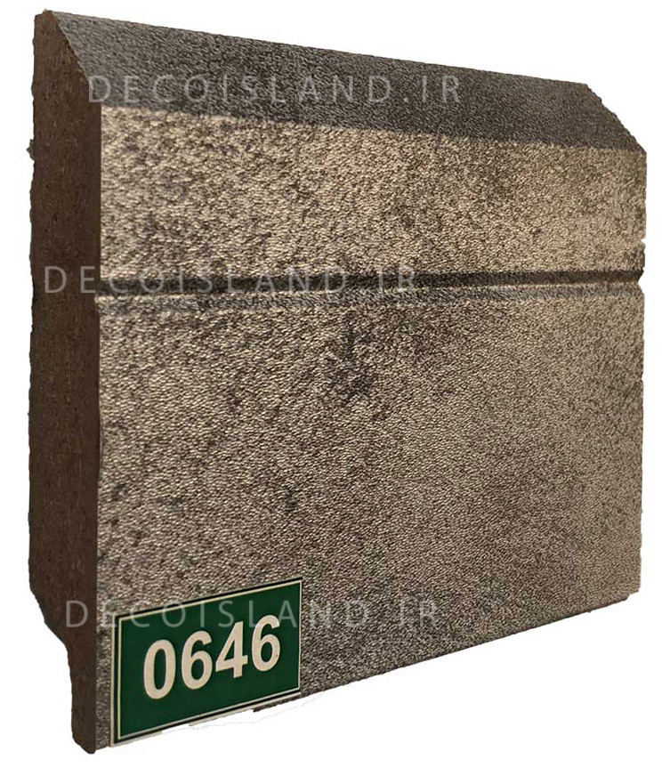 قرنیز ام دی اف 9 سانت مدرن - شاخه ی 3.6 متری - رنگ طوسی نقره ای پتینه