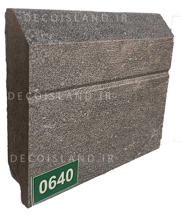 قرنیز ام دی اف 9 سانت مدرن - شاخه ی 3.6 متری - رنگ طوسی کنفی