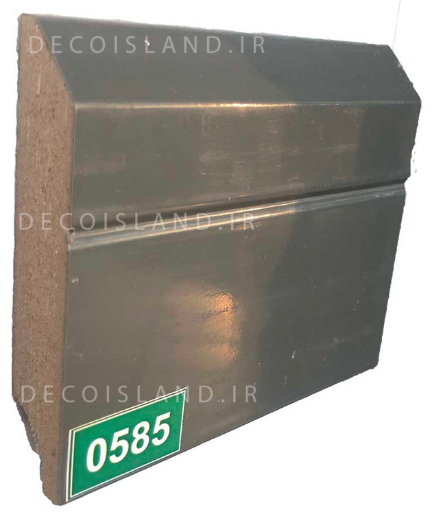 قرنیز ام دی اف 9 سانت مدرن - شاخه ی 3.6 متری - رنگ طوسی براق