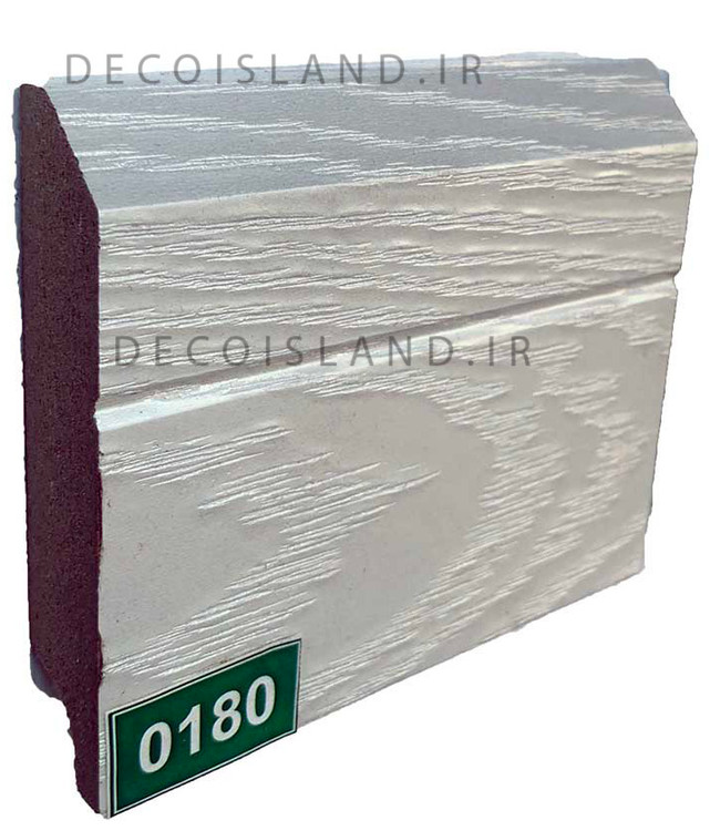 قرنیز ام دی اف 9 سانت مدرن - شاخه ی 3.6 متری - رنگ سفید صدفی