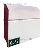 قرنیز ام دی اف 9 سانت مدرن - شاخه ی 3.6 متری - رنگ سفید ساده