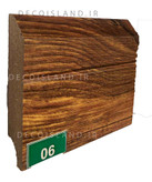 قرنیز ام دی اف 9 سانت مدرن - شاخه ی 3.6 متری - رنگ آنتیک جنگلی