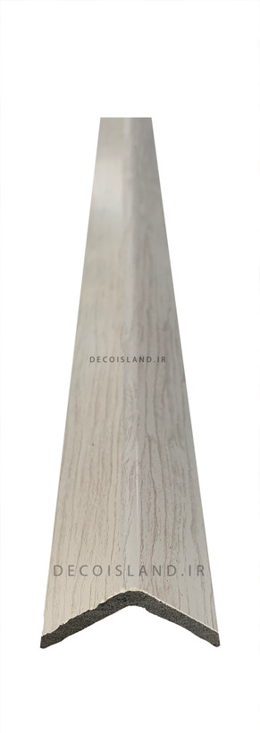 نبشی پی وی سی 4 سانتی متر تکنوپل - شاخه ی 3 متری -  کد  198 - سفید رگه کرم