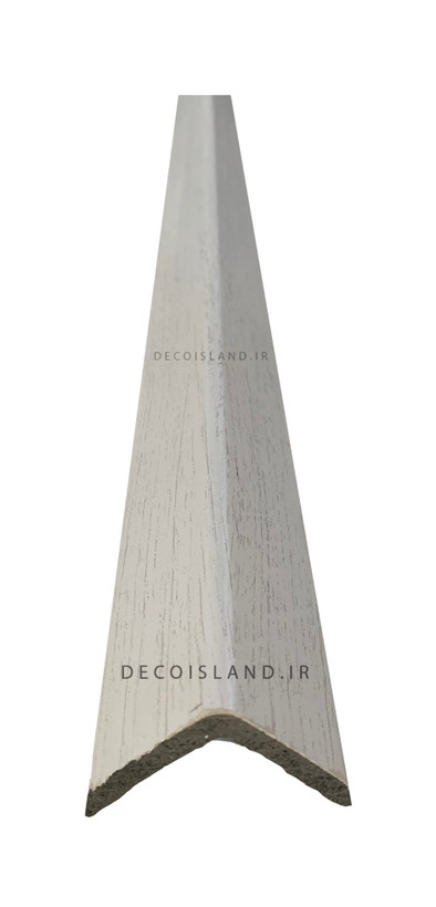 نبشی پی وی سی 4 سانتی متر تکنوپل - شاخه ی 3 متری -  کد 258 - سفید رگه طوسی