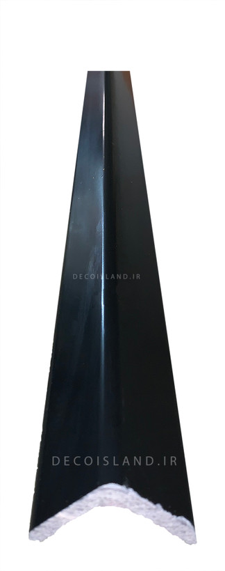 نبشی پی وی سی 4 سانتی متر تکنوپل - شاخه ی 3 متری - کد 278 - مشکی مات