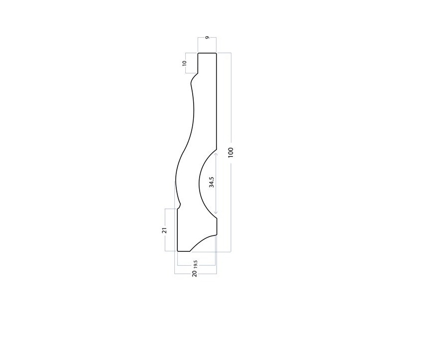 قرنیز 10 سانت  بهینا کد FG8-101 طوسی کروم