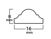 تسمه 16 میل بهینا کد FI8-12