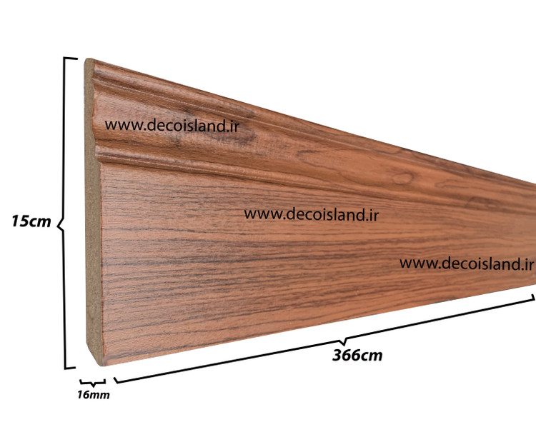 قرنیز ام دی اف 15 سانت گلد