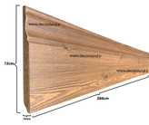 قرنیز ام دی اف 15 سانت گلد