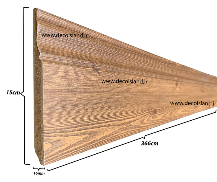 قرنیز ام دی اف 15 سانت گلد