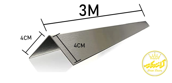 نبشی پی وی سی 4 سانتی متر تکنوپل - شاخه ی 3 متری - کد 289
