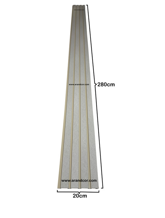 ترمووال PVC عرض 20 سانت - رنگ بتن روشن