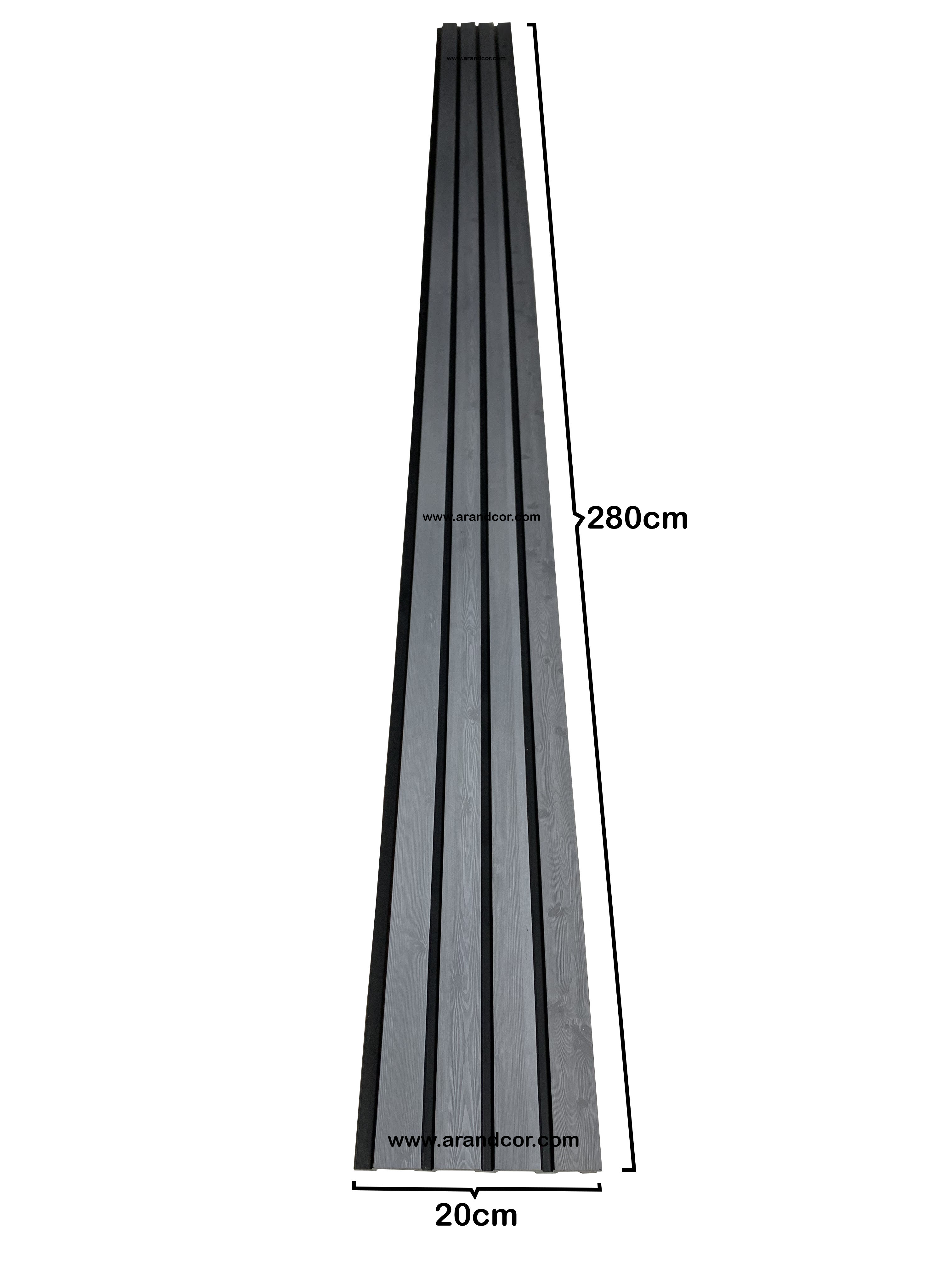 ترمووال PVC عرض 20 سانت - رنگ طوسی چام