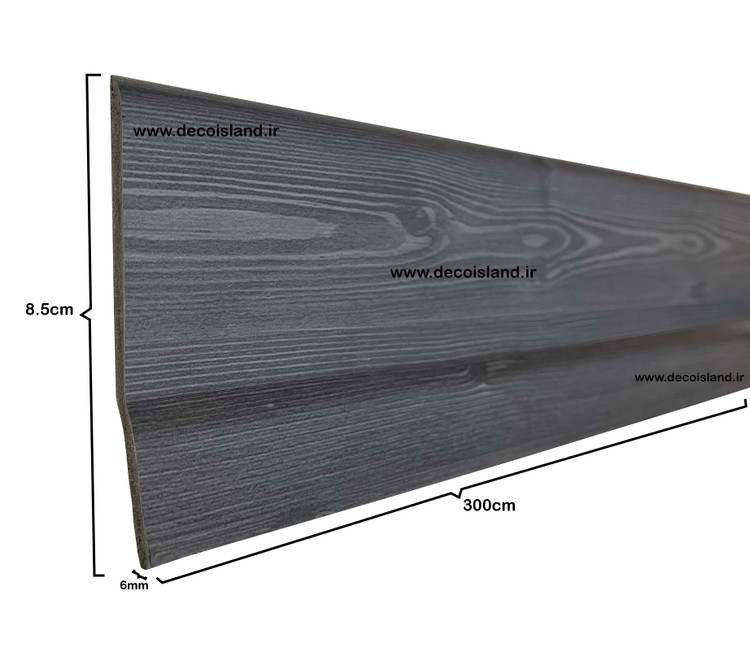 قرنیز 9 سانت pvc طوسی چام