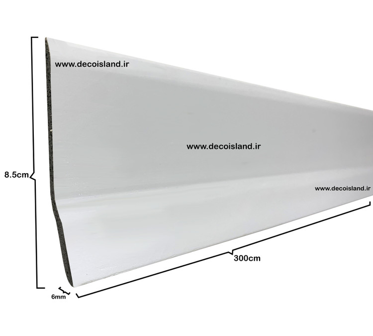 قرنیز 9 سانت pvc سفید
