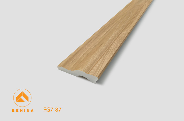 قرنیز 7 سانت بهینا کد FG7-87|مدرن| کرم طرح چوب| شاخه ی 3 متری