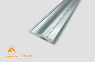 قرنیز 10 سانت بهینا کد FG8-298|مدرن| نقره ای| شاخه 3 متری