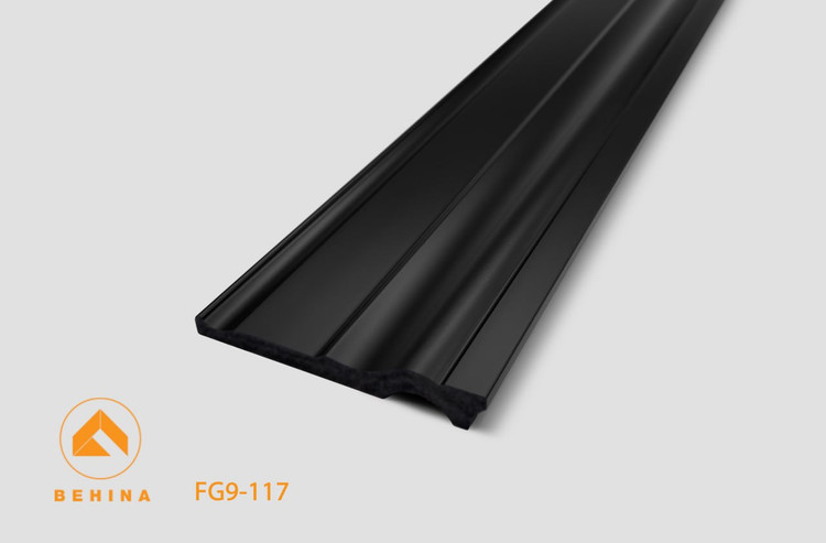 قرنیز 14 سانت بهینا کد FG9-117|مدرن| مشکی | شاخه ی 3 متری