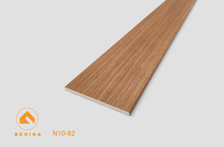 دیوار کوب 10 سانت ساده مدرن بهینا کد N10-82| رنگ کرم طرح چوب| شاخه 3 متری |